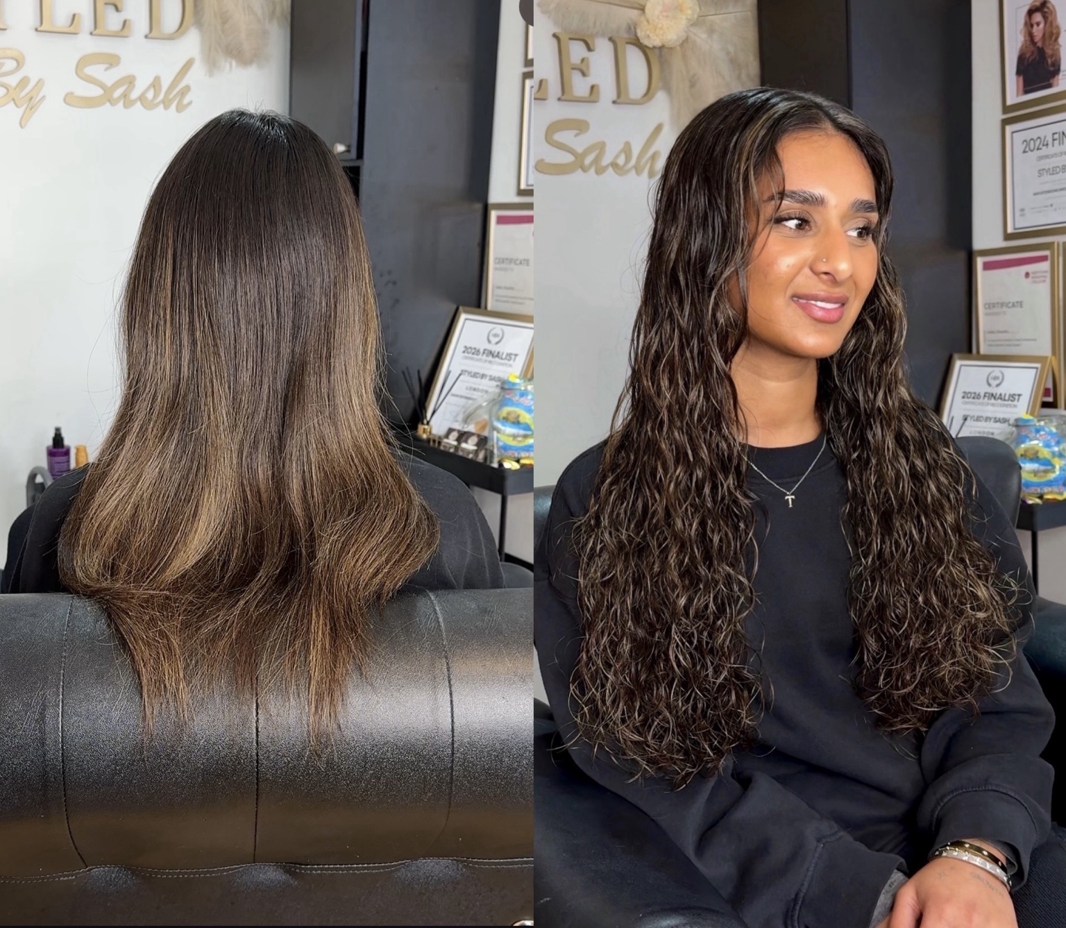 Styled by Sash hair extension work