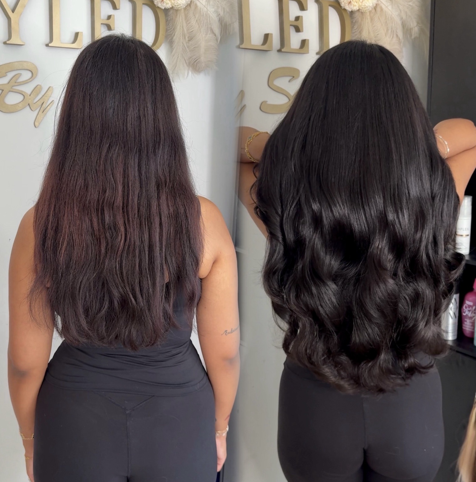 Styled by Sash hair extension work